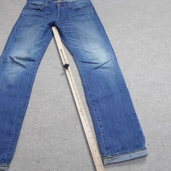 JOURNAL STANDARD Relume Jeans 32 x 31 Blue Cotton Selvedge Redline Button - Picture 2 of 11